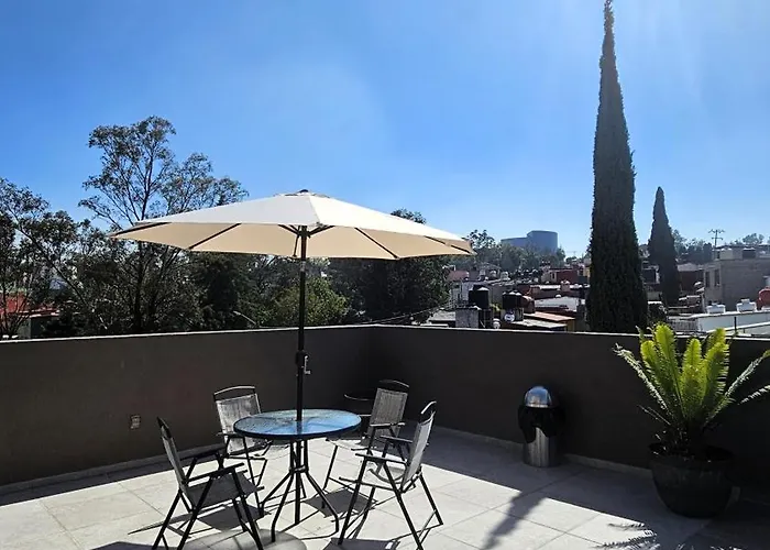 R08 Mid At Itesm Cem Full Services, Shared-kitchen, Fridge ,laundry, Smart Tv, Parking, Balcony Apartment Mexico City