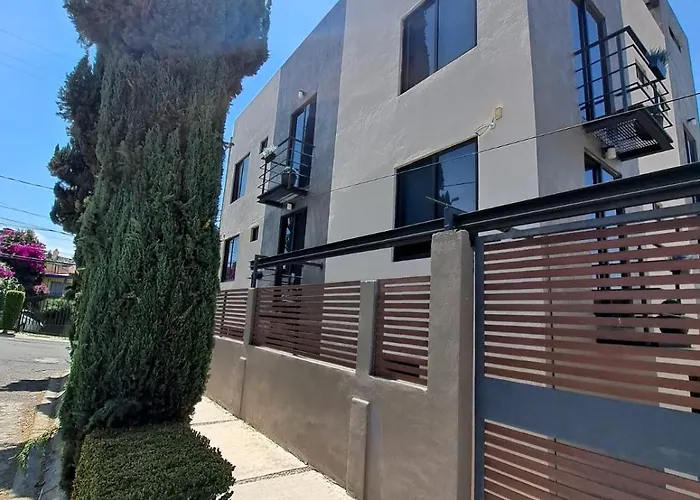 R08 Mid At Itesm Cem Full Services, Shared-kitchen, Fridge ,laundry, Smart Tv, Parking, Balcony Apartment