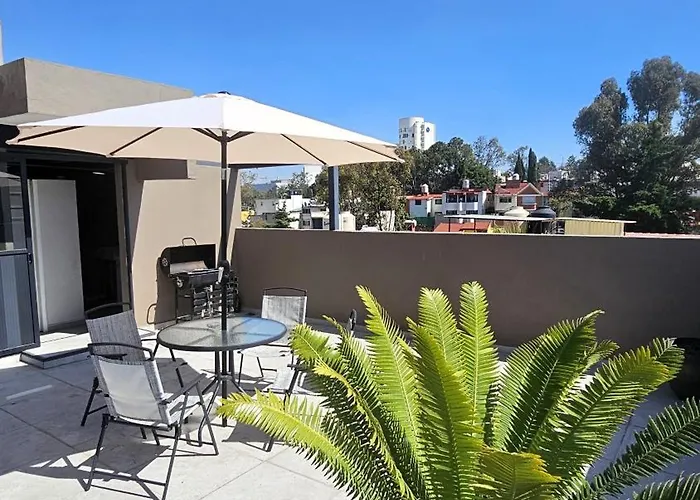 Apartment R08 Mid At Itesm Cem Full Services, Shared-kitchen, Fridge ,laundry, Smart Tv, Parking, Balcony *